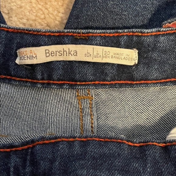 Bershka Blue Denim Overalls - Picture 2 of 4